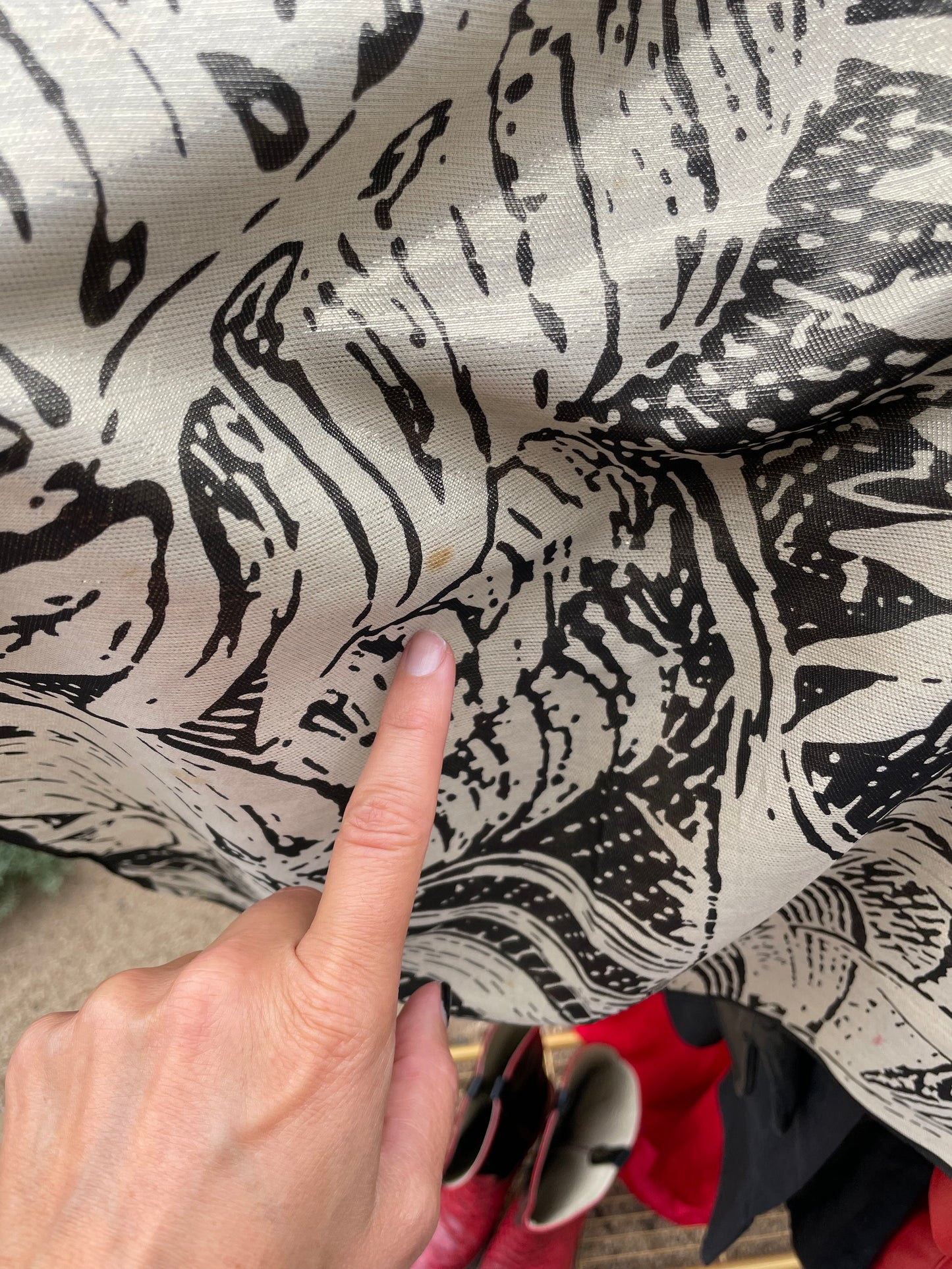 PORTER RARE COLLECTABLE Gianfranco Ferre Metallic Jungle Scarf