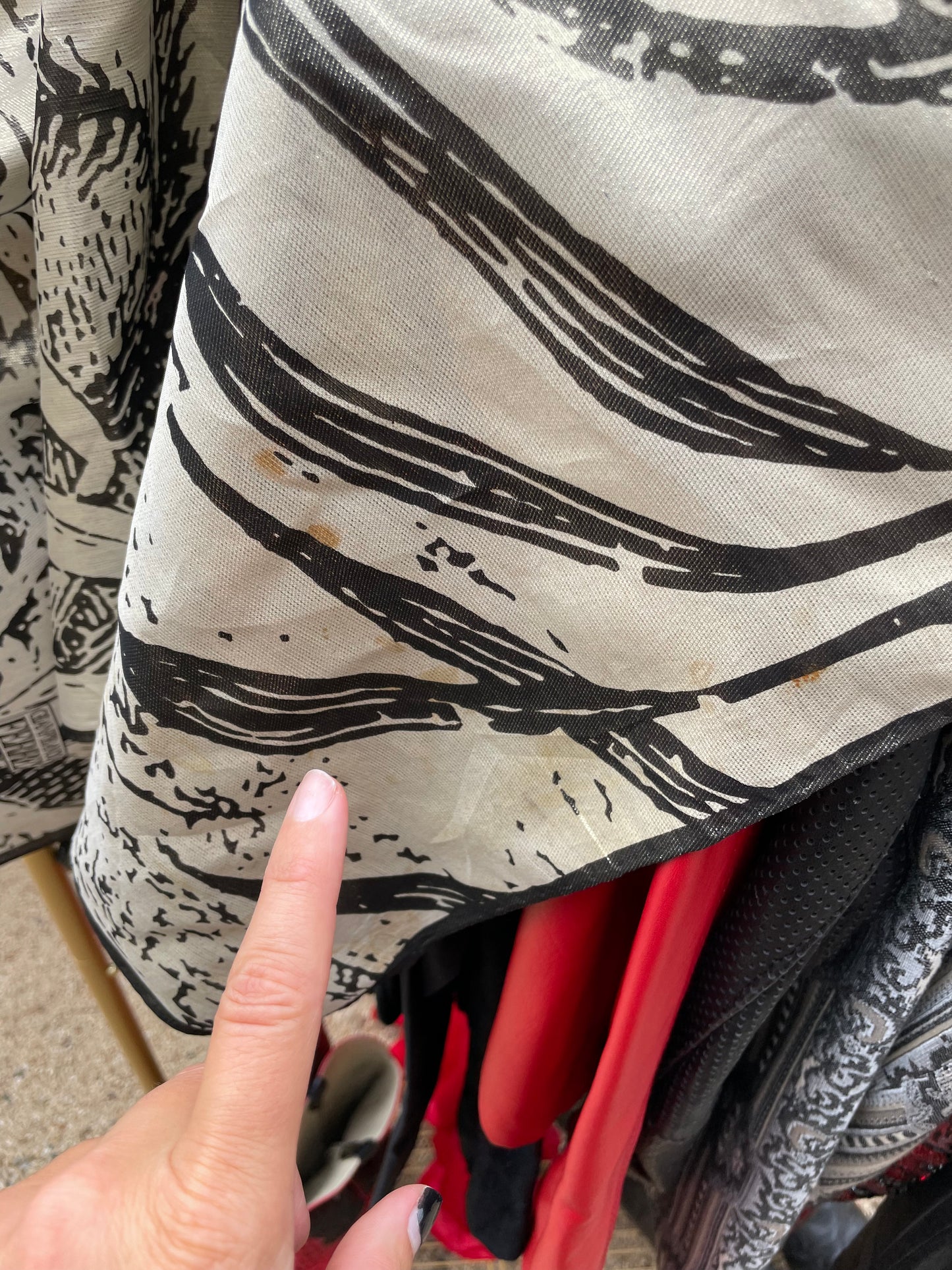 PORTER RARE COLLECTABLE Gianfranco Ferre Metallic Jungle Scarf