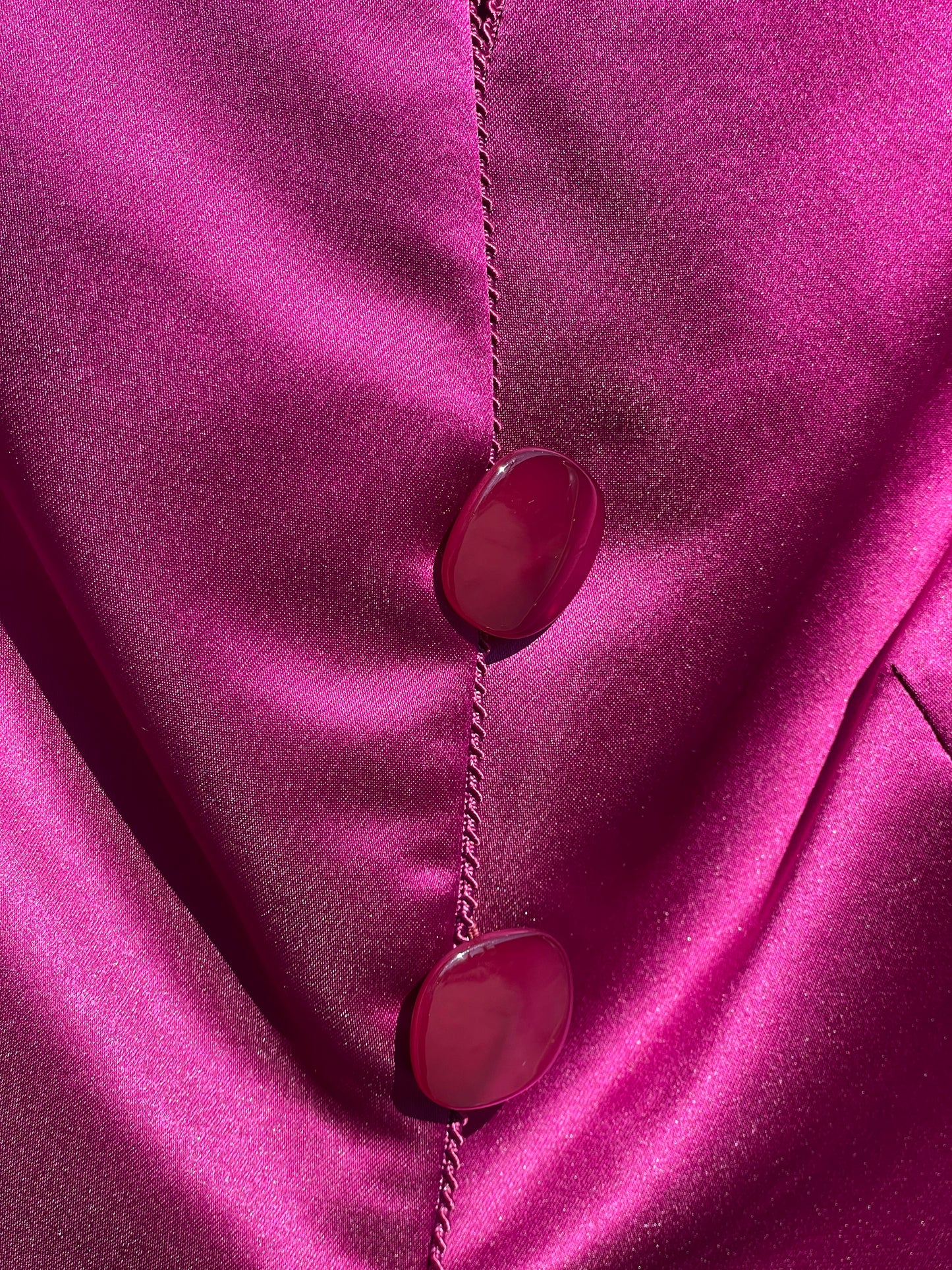 PORTER Fuchsia Cropped Jacket by Armani size 4