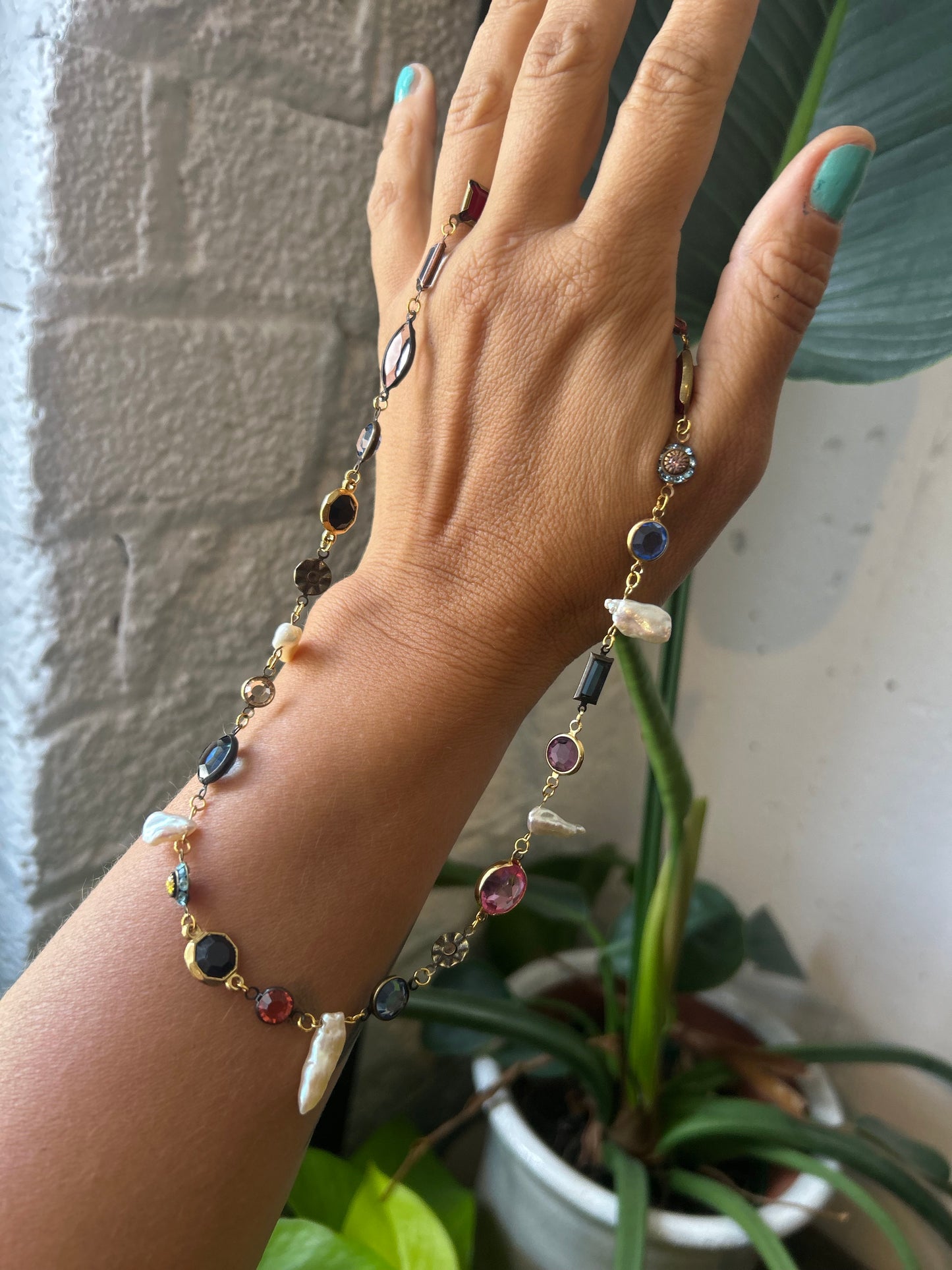 Pearl and Swarovski Choker