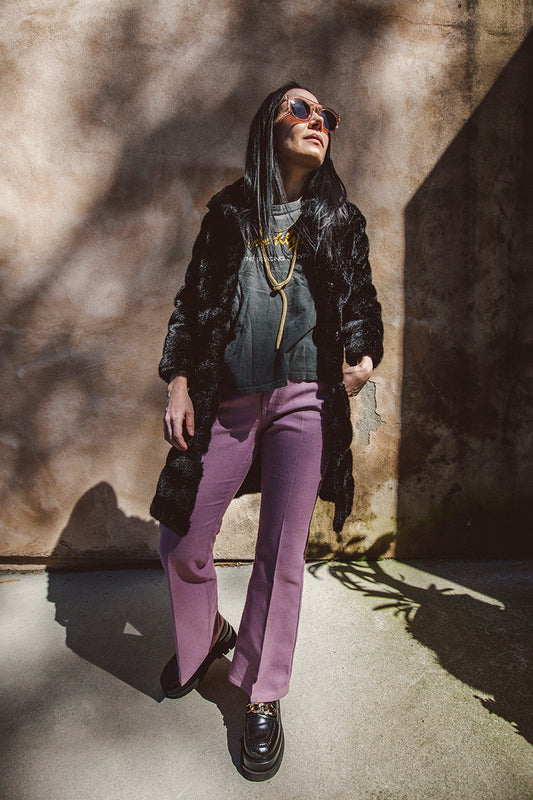 Vintage Lavender Levis for gals Big E Trousers