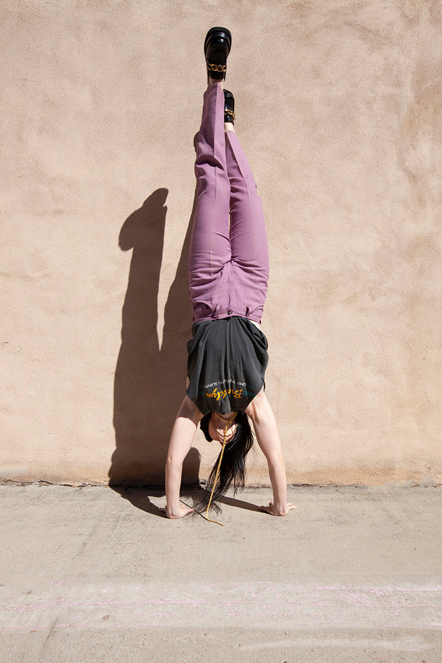 Vintage Lavender Levis for gals Big E Trousers
