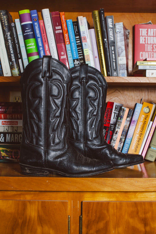 PORTER Black As My Heart Cowboy Boots