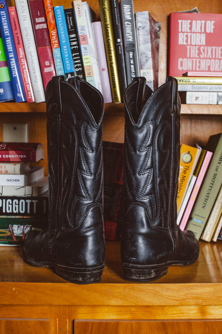 PORTER Black As My Heart Cowboy Boots