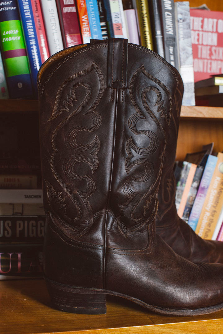 PORTER Live In My Boots Brown Cowboy Boots