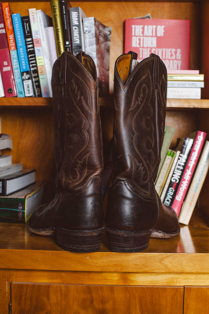 PORTER Live In My Boots Brown Cowboy Boots