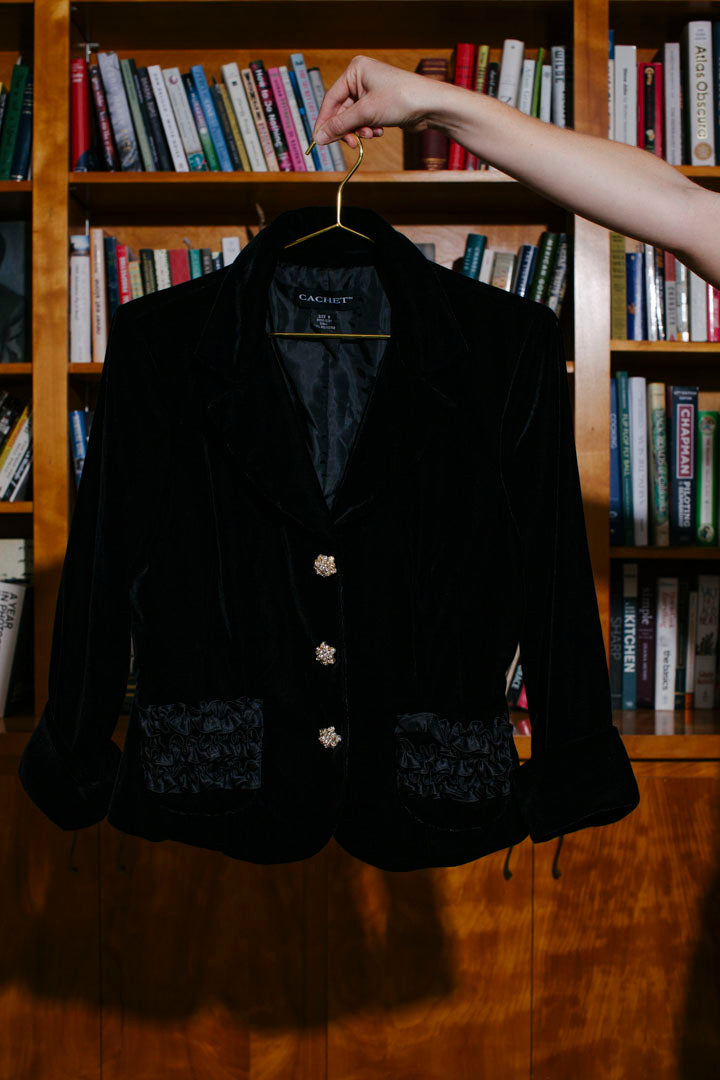 PORTER Cachet Velvet Blazer Size 6