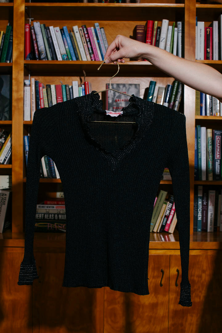 PORTER Marbella Black Glitter Knit