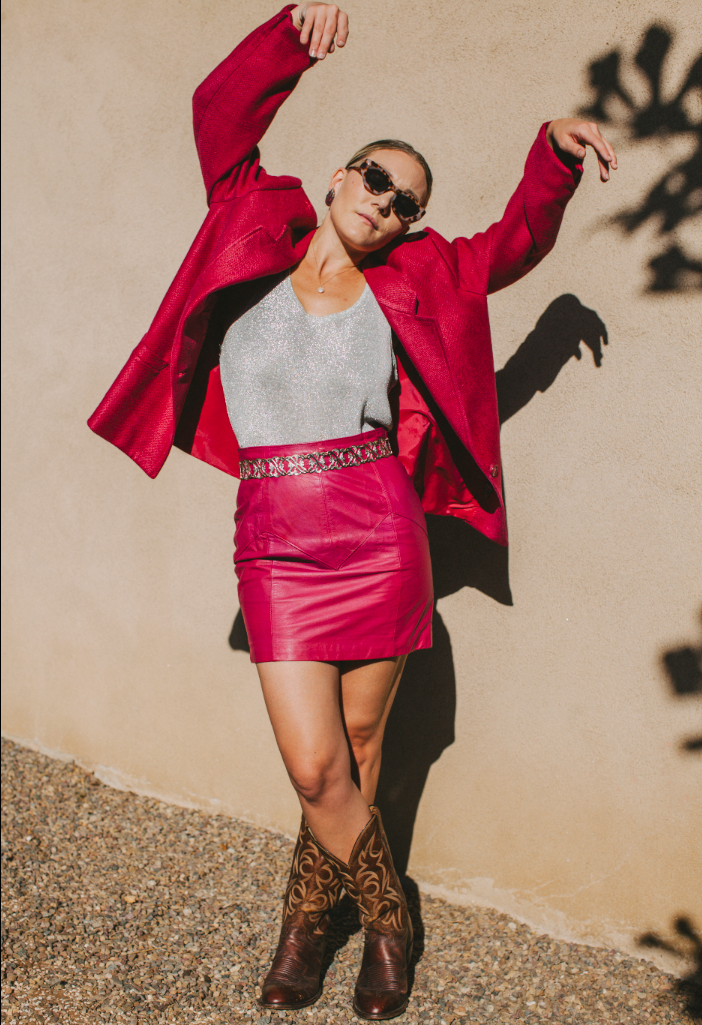 PORTER Metallic Silver Tank by Melrose