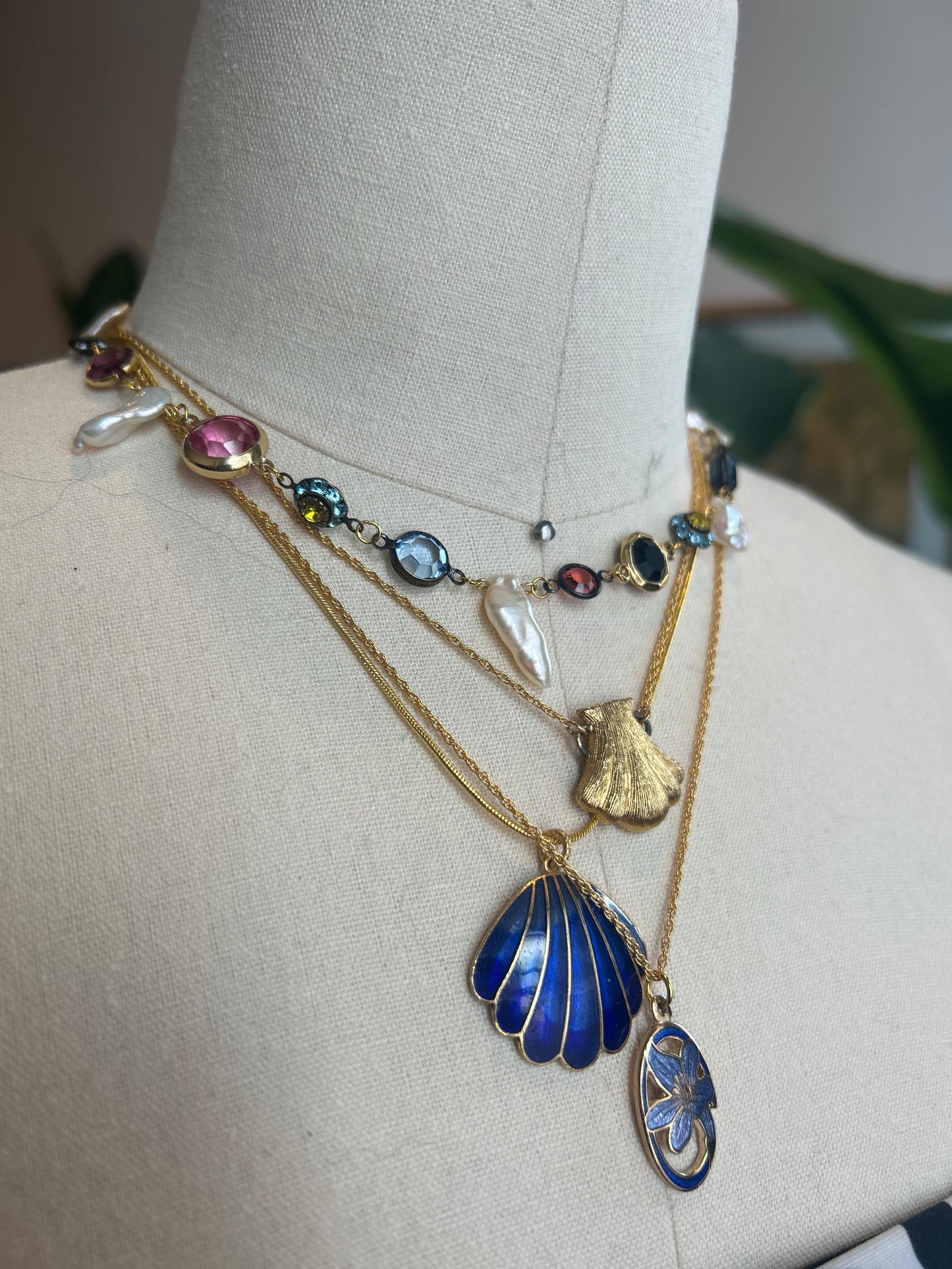 Pearl and Swarovski Choker