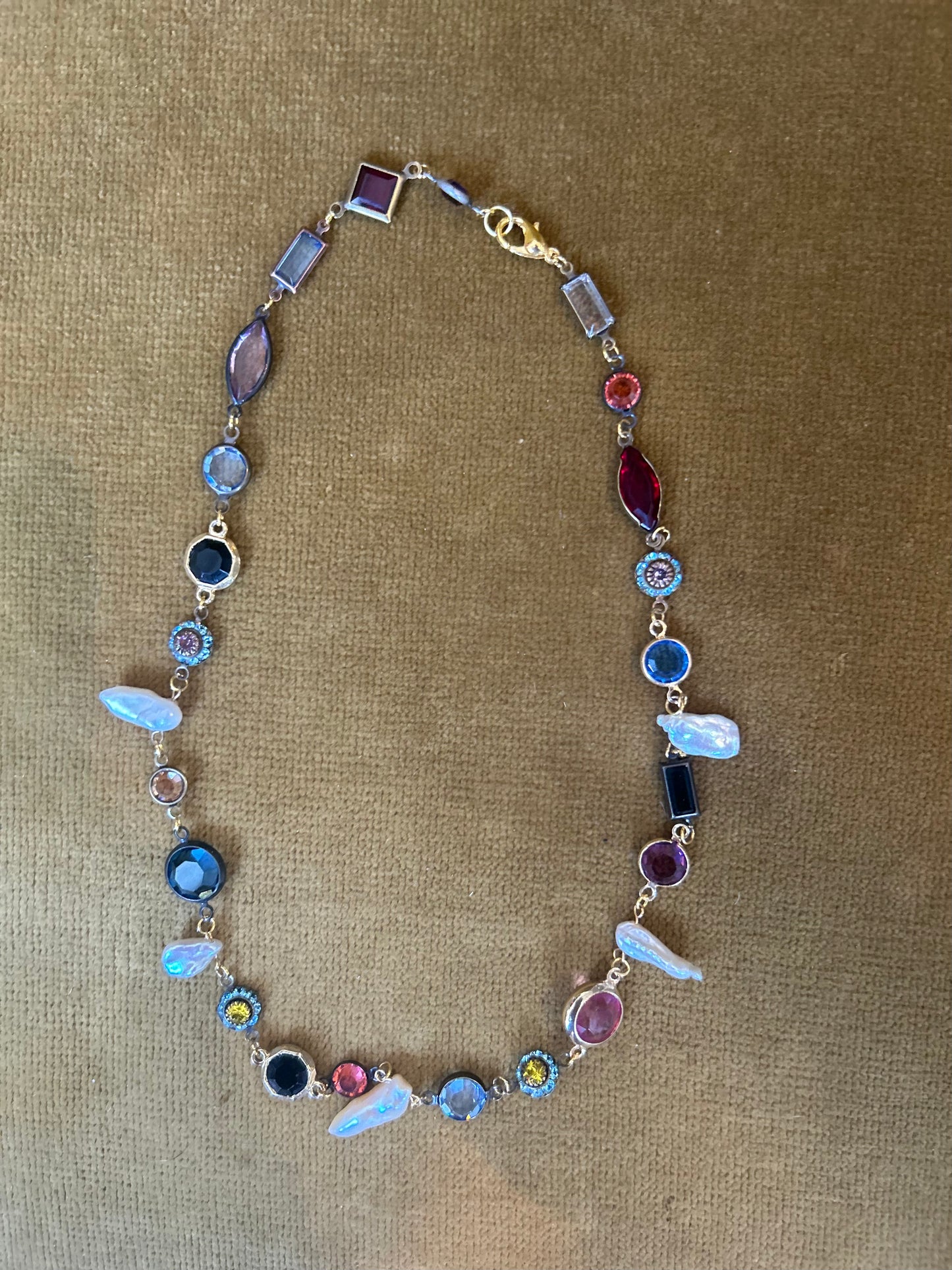 Pearl and Swarovski Choker