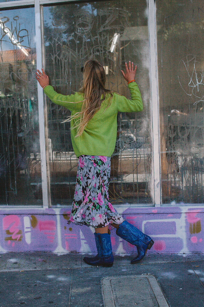 PORTER Green Not-your-grandmothers Sweater Full Zip Cardigan Size S-L