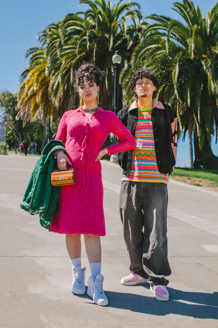 PORTER PInk One of a Kind Knit Midi Dress