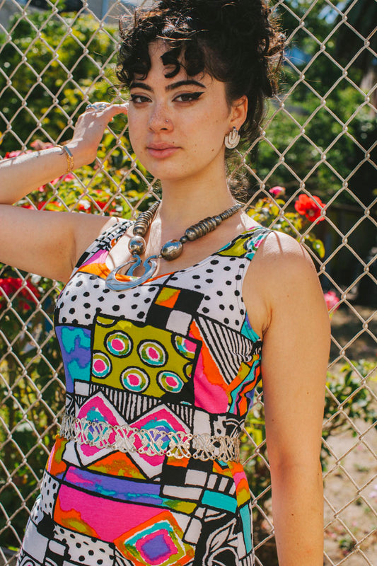 PORTER Silver Aztec Style Earrings