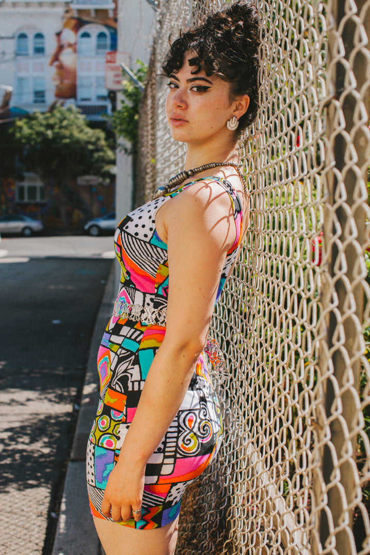 PORTER Colorblock Tank Dress size S-M