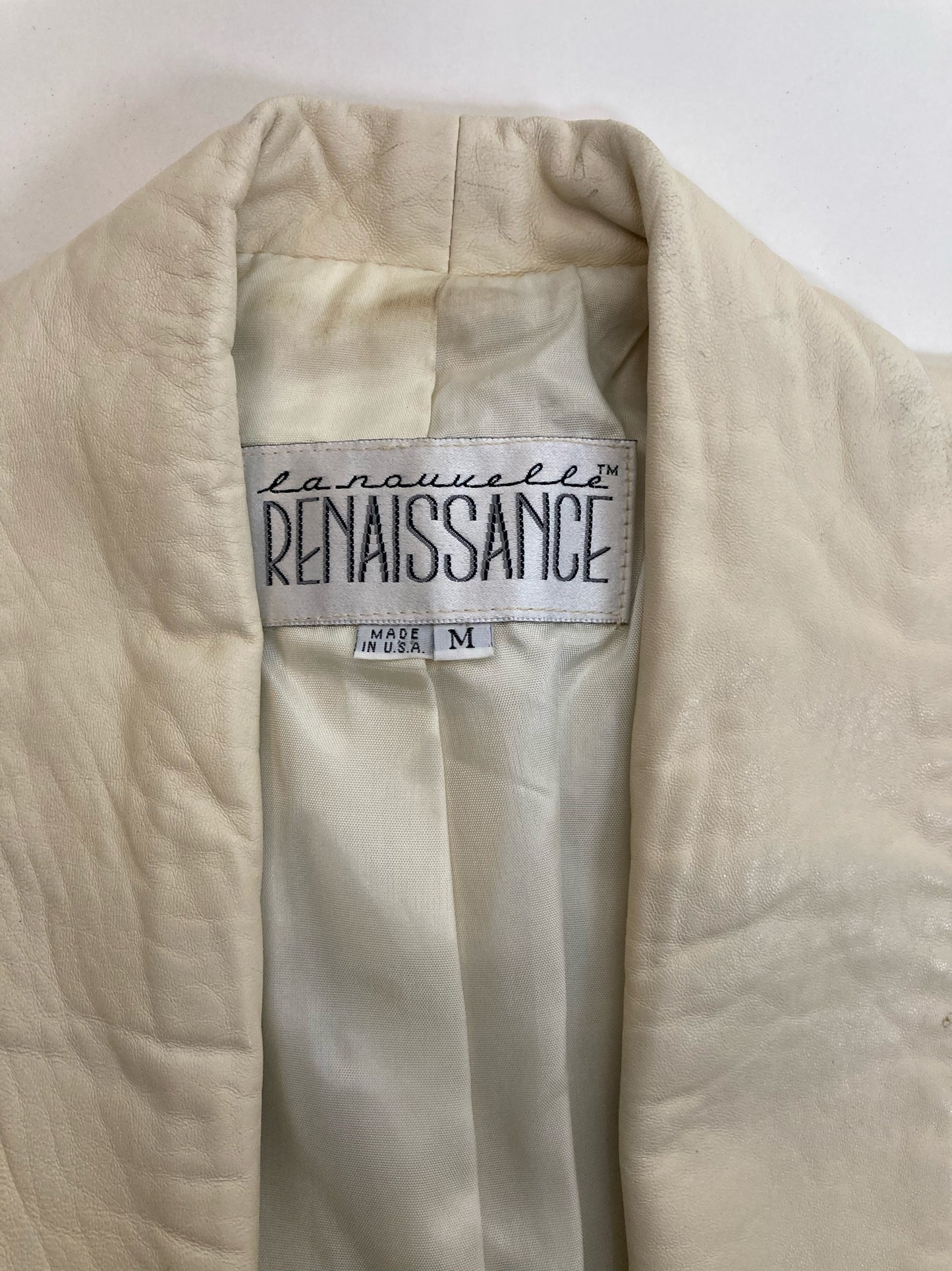 Single-Button Leather Blazer by La Nouvelle Renaissance