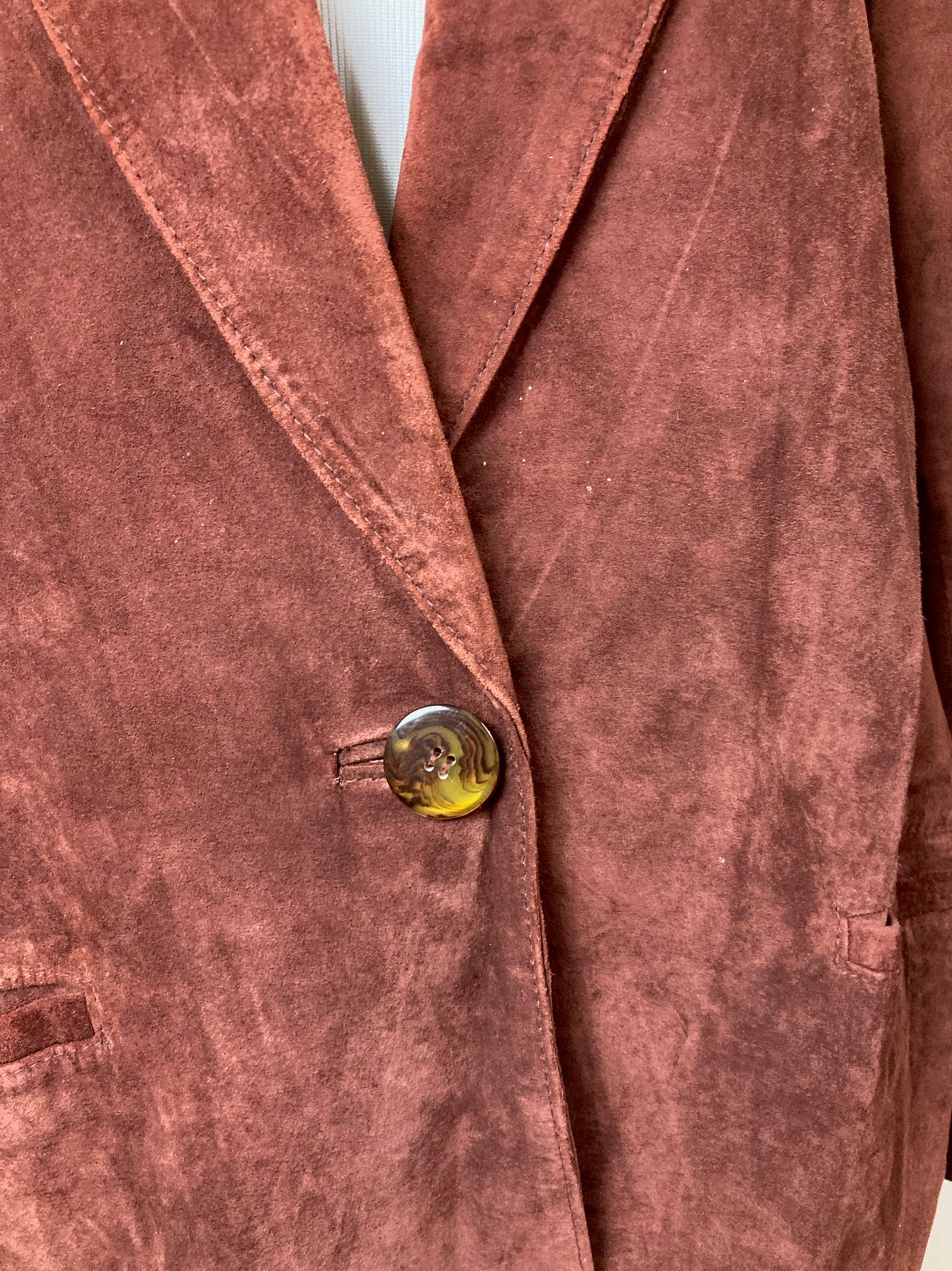 Vintage Redwood Suede Suit by Evan Davies