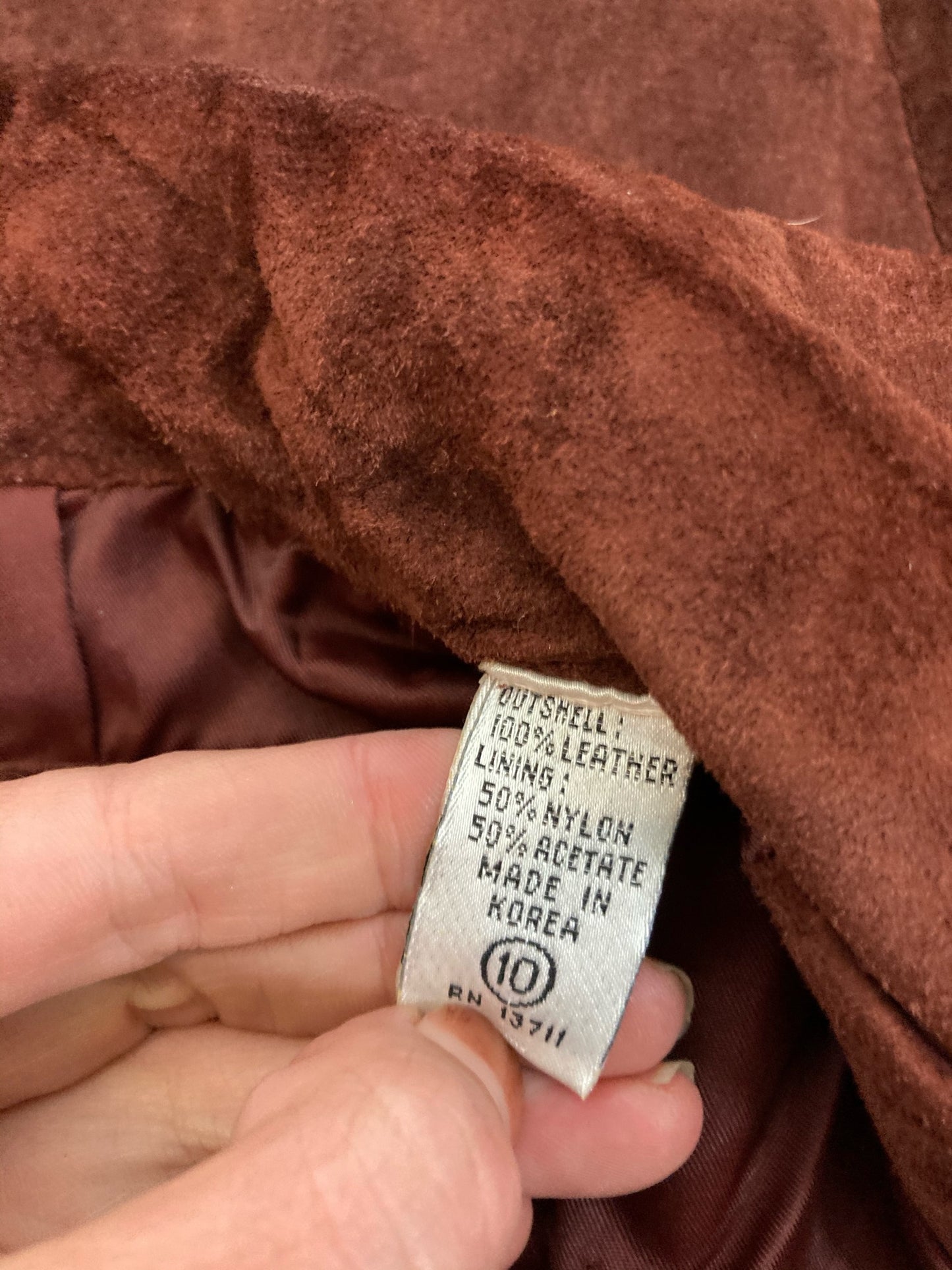 Vintage Redwood Suede Suit by Evan Davies