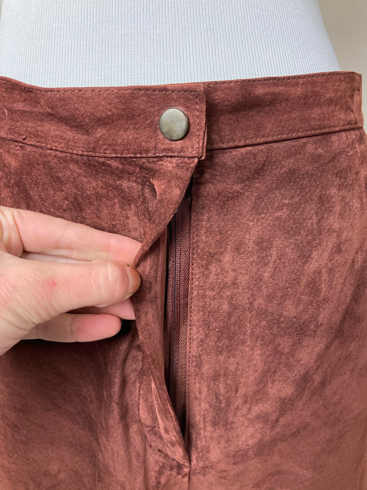 Vintage Redwood Suede Suit by Evan Davies