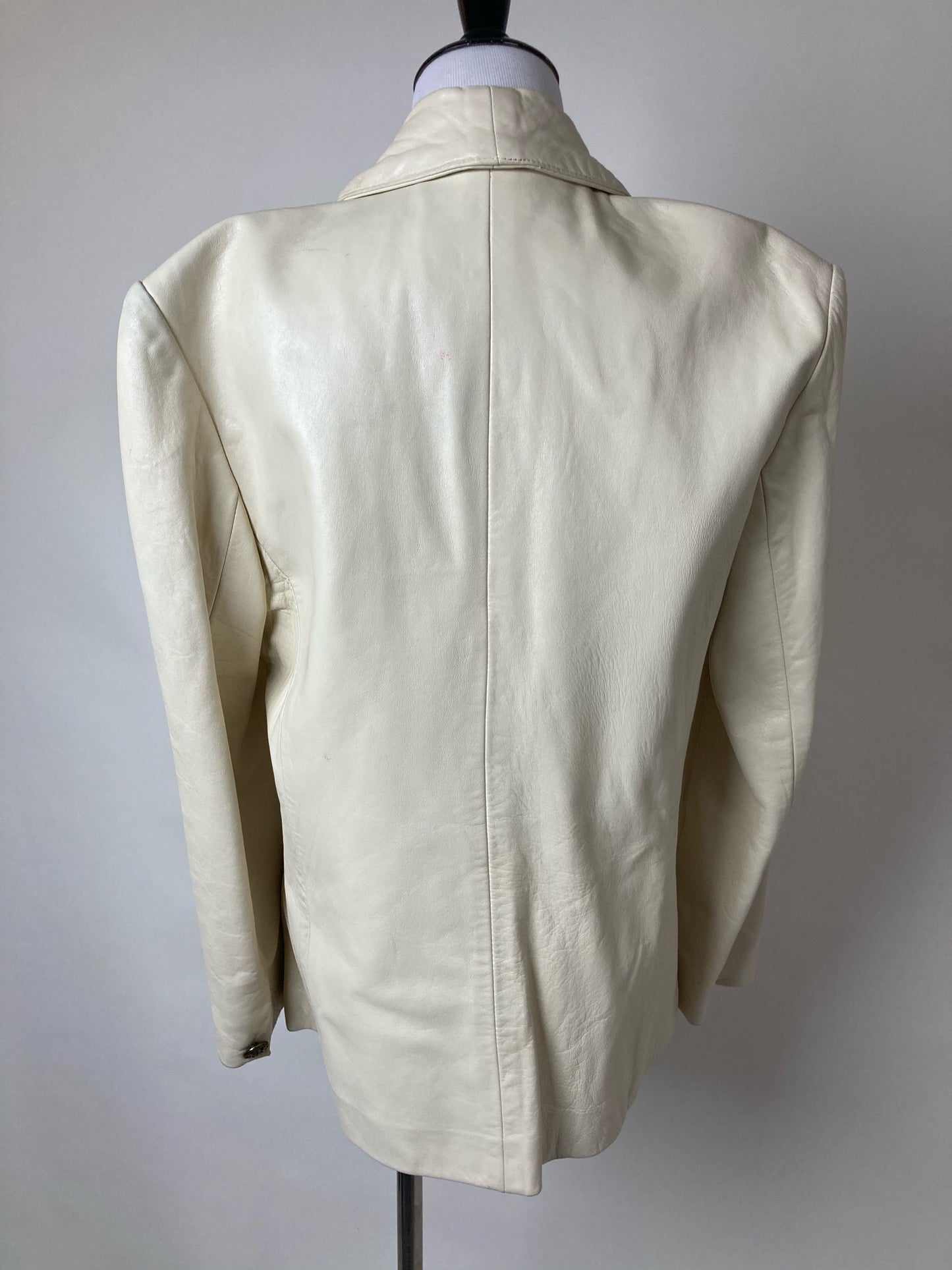 Single-Button Leather Blazer by La Nouvelle Renaissance