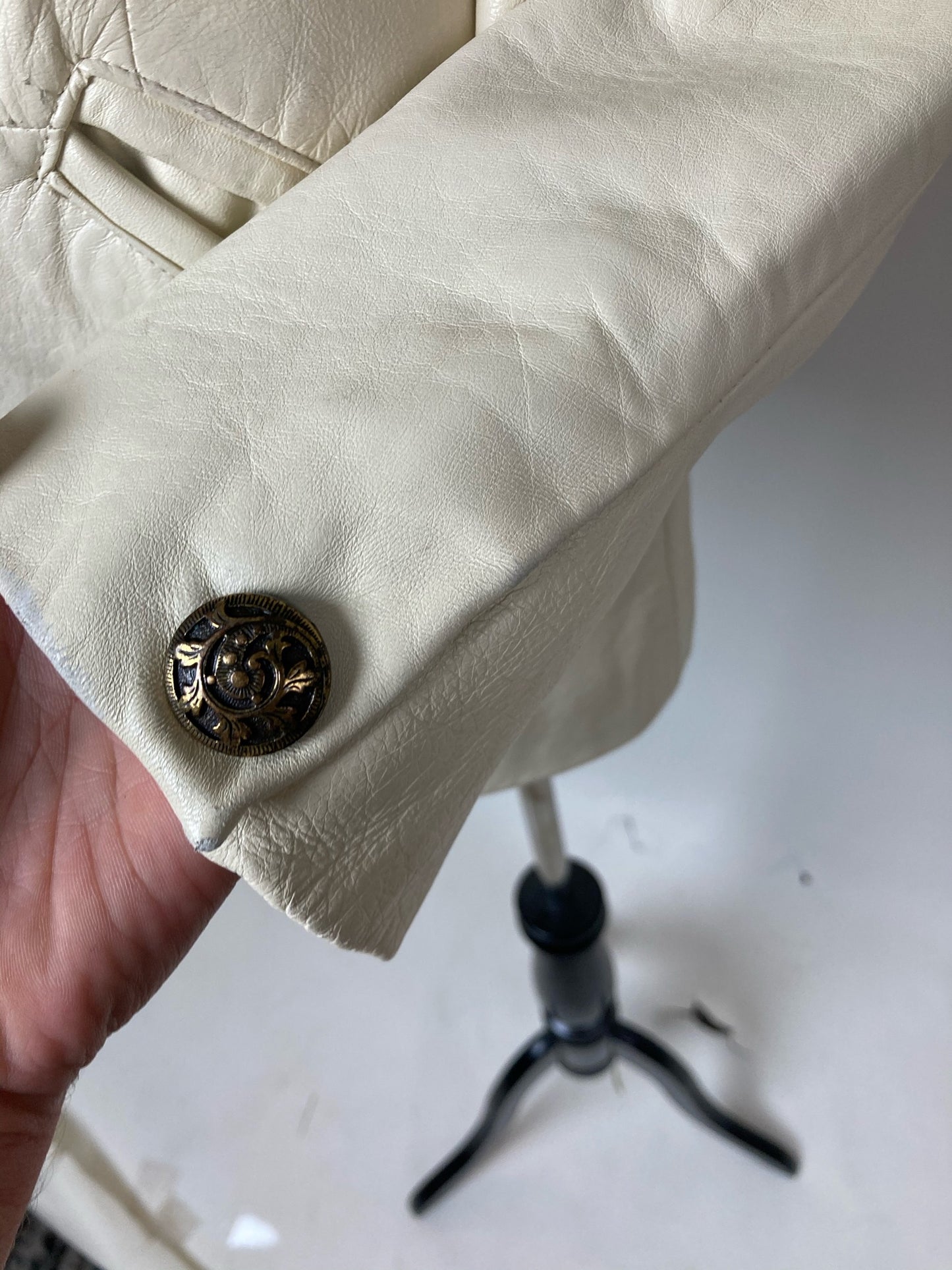 Single-Button Leather Blazer by La Nouvelle Renaissance