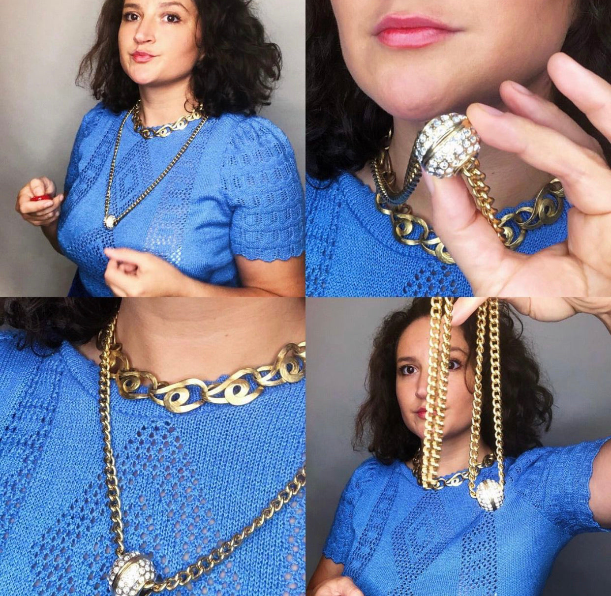 Gold Bejeweled Disco Ball