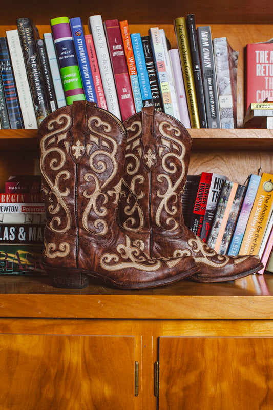 PORTER Nevada Tall Brown Cowboy Boot