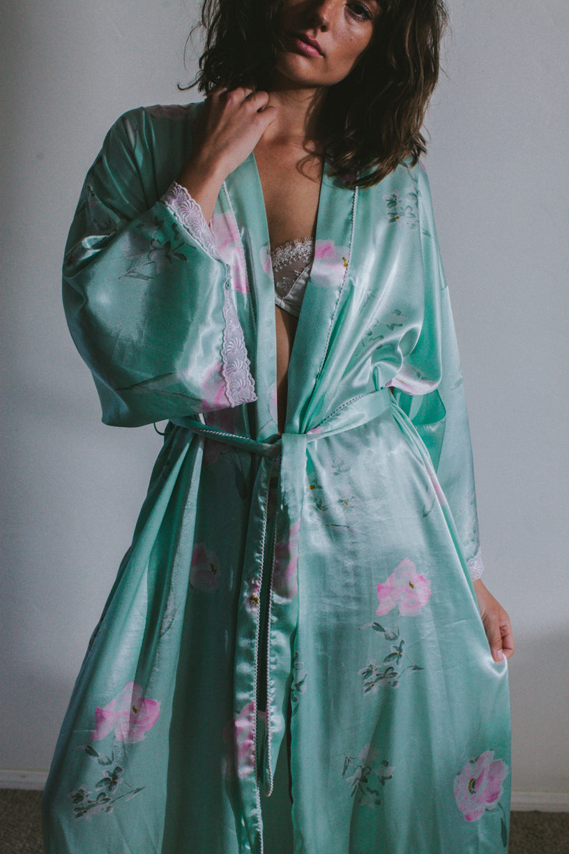 Christian dior silk robe best sale