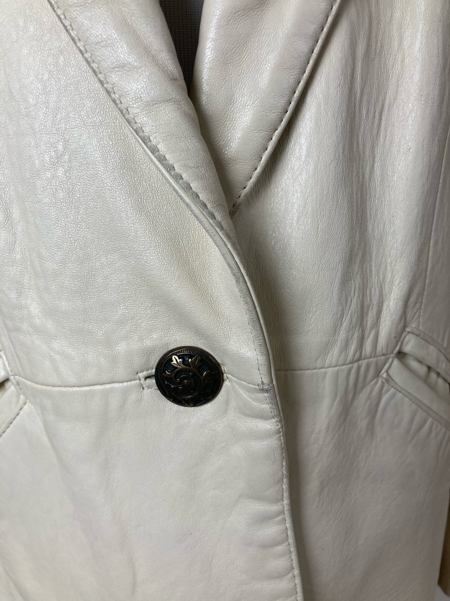 Single-Button Leather Blazer by La Nouvelle Renaissance