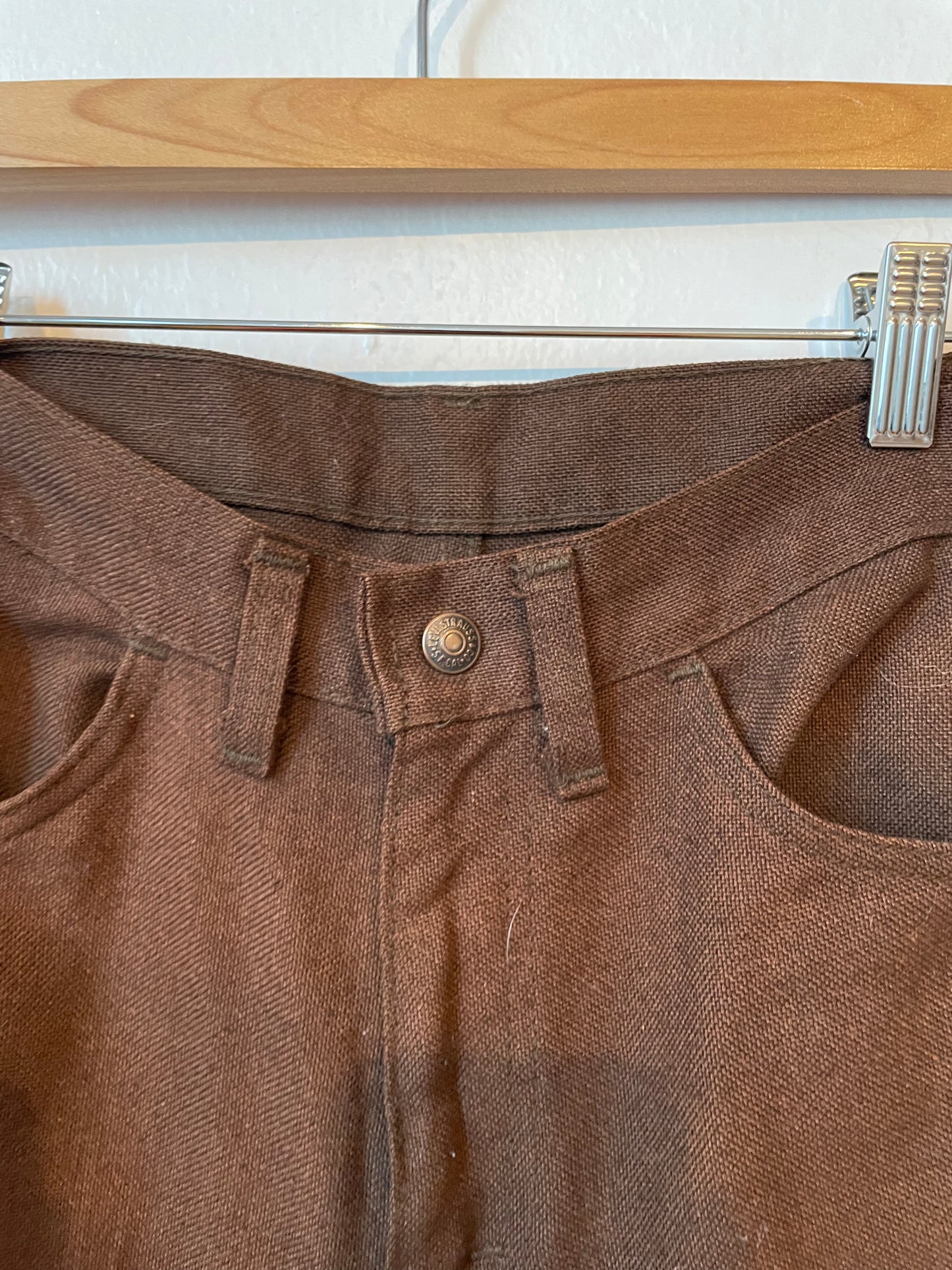 Vintage Brown Levis for gals Big E Trousers