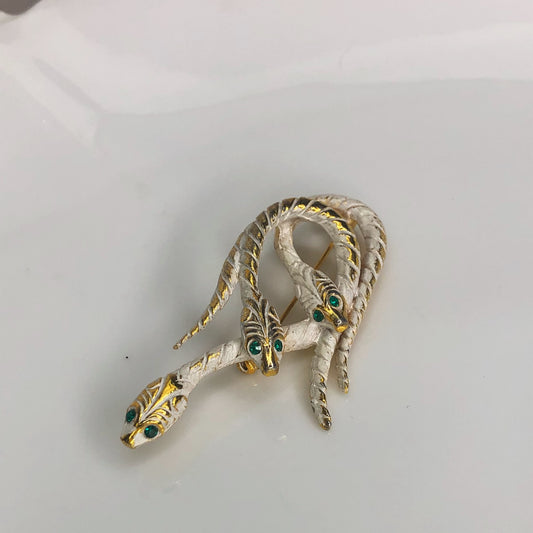 Three Snakes brooch